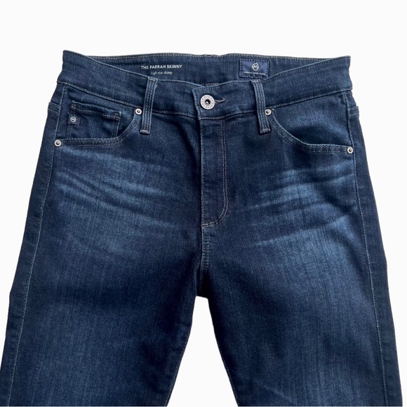 AG Adriano Goldschmied Dark Wash The Farrah High-Rise Skinny Size 27 - Picture 5 of 9